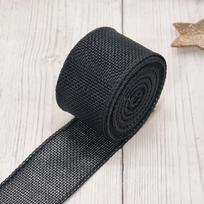 4cm Wide Colored Imitation Hemp Wire-Edged Burlap Ribbon for DIY Christmas Decorations