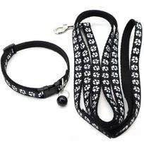 1-Piece Cat Collar Leash Set With Cute Paw Charm - Adjustable Kitten Collar Soft Pet Necklace For Small Dogs Perfect For Kittens Puppies 1.0 Leash1.2 meters juoda