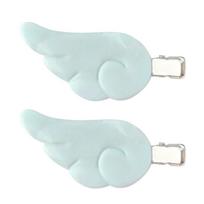 Women Angel Wing Hair Pin Barrette Hair Clip 2000s Trend Side Clip Fashionable Elegant Sweet Wing Photo Props mėlyna