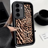 Phone Case for Samsung Galaxy A17 A16 A15 A14 A13 Fashion Sweet Leopard Print A56 A36 A26 A55 A35 A25 A54 A34 A24 A53 A33 A23 A0 Samsung A05S