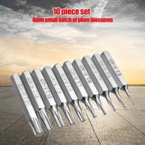 10 vnt. 4 mm Torx T3 T4 T5 T6 T7 T8 T9 T10 T15 T20 Atsuktuvų antgalių rinkinys Remonto įrankiai China Mainland