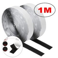 1-5M Velcros Self Adhesive Hook and Loop Tape Fastener House Diy Magic Tap Auto Double Sided Roll Strong Glue Home Strap Strips width：20mm juoda