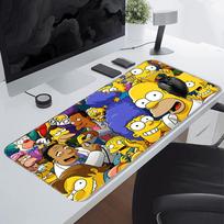 Animacinis Homeras Simpsonas Šeima Neslystantis pelės kilimėlis Kompiuterio nešiojamojo kompiuterio kilimėlis Biuro kilimėlis Pelės ir klaviatūros kilimėlis Stalo aksesuarai Žaidimų konsolė 240x200x2mm