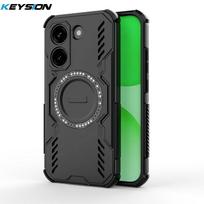 KEYSION Tuščiaviduris aušinantis dėklas skirtas Xiaomi POCO X8 Pro Max, TPU+PC, magnetinis aušinimas, smūgiams atsparus telefono dėklas skirtas POCO X8 Pro for POCO X8 Pro juoda