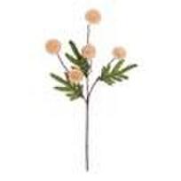 Faux Silk Pompon Mum Artificial Flowers 5 Heads Autumn Ball Chrysanthemum Stems Realistic Faux Dandelion Flow… More