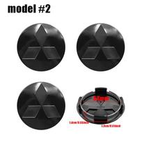 4 vnt. 54 mm automobilio ratlankio centrinis dangtelis, stebulės dangteliai, ženklelio priedai Mitsubishi Outlander Lancer 10 9 ASX RALLIART Eclipse L200 Pajero For Mitsubishi