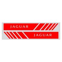 2 vnt. Automobilio PVC Juostelės Lenktyninės Juostelės Galinio Vaizdo Veidrodėlio Lipdukai Jaguar XF XE XJ XJ8 X351 F Pace X Type F Type Karoliai Tijera Drabužiai Raktų pakabukas raudona