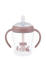 NUK - Perfect Match Learner Bottle Straw 150 Ml, Bear - Gertuvė - Rožinė