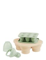 BabyMoov - Silicone Containers And Feeder Set - Kūdikių maisto indelis - Žalia