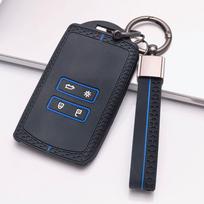 Key Cover for Renault Koleos Kadjar Arkana Clio Megane Captur Zoe Scenic with Keychain Anti-Scratch Guard Shockproof Protection Soft Grip Texture juoda