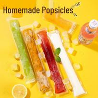 DIY Water-Injecting Ice Pop Bag: Thickened, Food-Grade, Self-Sealing Pouch for Homemade Popsicles With Funnel skaidri