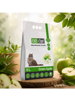 Balto bentonito kraikas Žaliojo obuolio kvapo BB Cat, 10 L / 8,4 kg