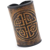 Mythology Themed Embossed PU Leather Hair Ties Festival Headwear Pair For Men Women Nordic Cultural Accessories