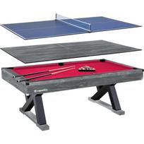 Biliardo stalas 3 viename inSPORTline Residento - Dark Wood