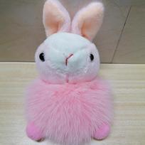 Cartoon Animation Real Fox Plush Rabbit Key Chain Pendant Fashion Kawaii Rabbit Keychain Backpack Decoration Accessories A4