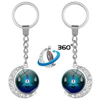 Gravity Falls Time Gem Keychain Pendant: European & American Style Accessory