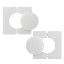 100x100mm Home Improvement Plastic Air Conditioner Tube Wall Cover Decorative Panel For Neat Tidy Interior balta
