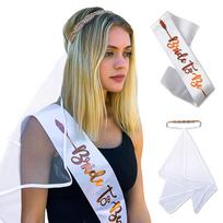 Wedding Tulle Bride Veil Bridal Engagement Party Veil with Rhinestone Decors