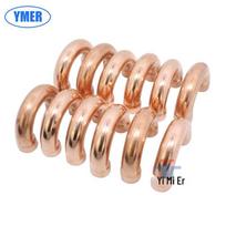 U formos varinio vamzdžio alkūnė oro kondicionieriams - 180° kampas, suvirinamas įleidžiamasis sujungimas, raudonojo vario konstrukcija 10mm Copper U-shaped Pipe