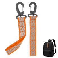 CAPASTEC Reflective Keychain Reflector Strap Holder Traffic Safety Safety Goods oranžinė
