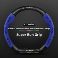 PHVY3 5 colors Car Steering Wheel Braid Cover Carbon fiber Artificial Leather For Citroen C1 Elysee Berlingo Xsara C3 XR C4 Picasso C5 For Citroen