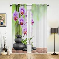 Bambukas Vintage Retro Shabby Augalų Miegamojo Užuolaidos Svetainės Erdvės Užuolaidų Drapiruotės Virtuvės Erdvės Vaikų Kambario Langų Užuolaidos Modernus Namų Dekoras 135W x 60H(cm) x1