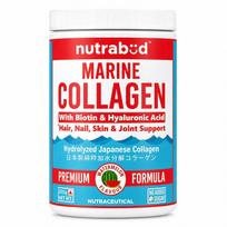 Nutrabud Japanese Marine Collagen Powder Supplement for Skin Radiance, Hair, Nails & Joints Support - Watermelon, 200g