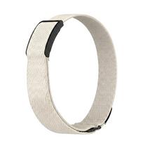 Nylon Elastic Bicep Band Replacement Adjustable Fitness Tracker Band Breathable Sweat Resistant for Amazfit Helio Strap smėlis