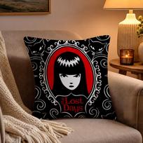 Classic Anime Comics Emily The Strange Pillow Case Soft Plush Cushion Cover Double Print and Invisible Zipper for Sofa Home Car 30x30cm