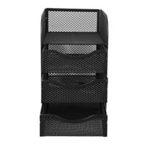 Metal Desk Organizer Black Stationery Organizer Pen Container Office Desk Organizer  For Home