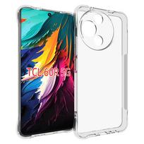 EUCAGR For TCL 60R 5G Case Air Cushion Shockproof Clear Airbag Silicone Bumper TPU Back Cover Soft Phone Case for TCL 60R TCL60R TCL 60R skaidri