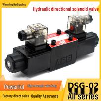 Hidraulinis solenoidinis vožtuvas DSG02-3C serija: Trijų padėčių, keturių krypčių kryptinis valdymo vožtuvas 24V 3C2