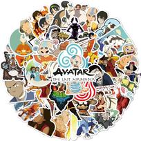50 vnt animacinių filmų TV avataras Las Airbender lipdukai riedlentė gitara lagaminas DIY lipdukai lipdukai 50pcs