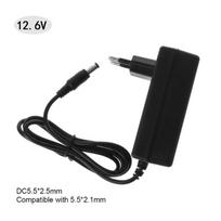 Akumuliatoriaus įkroviklis 12,6 V DC 1A Sumanus ličio ir ličio maitinimo adapteris EU US Plug Transformer EU Plug black