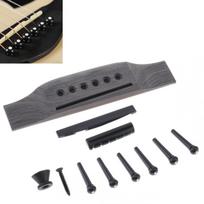 Akustinės gitaros tiltelio komplektas su tiltelio kaiščiais / balneliu / viršutiniu slenkstėliu gitaros dalys 40 41 colio akustinei liaudies gitarai
