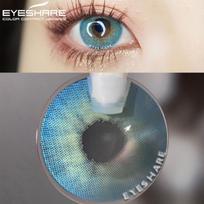 EYESHARE 2vnt Spalvoti kontaktiniai lęšiai akims Aurora Blue Žali spalvoti lęšiai Kasmetiniai kosmetiniai kontaktiniai lęšiai akims Grožio makiažas
