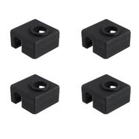 3D spausdintuvo šilumos bloko silikono dangtelio dėklas MK8 Hotend ekstruderio silikoninės izoliacinės kojinės suderinamos juoda