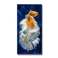 Koi Fish Feng Shui Carp Lotoso tvenkinio drobės tapyba Šiuolaikiniai plakatai ir spaudiniai Sienų paveikslas gyvenamojo kambario namų dekoravimui Cuadros 20x40cm