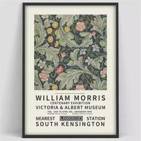 William Morris Viktorijos ir Alberto muziejaus parodos drobės tapybos plakatas sienos meno paveikslas namų svetainės miegamojo dekoracija 21x30 No Frame