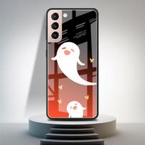 Madingas stiklinis dėklas Samsung S20 FE S21 S10 S9 S8 Plus telefonui, dėklas Galaxy Note 20 Ultra 10 Lite 9 telefonui, žaidimas Genshin Impact Samsung S8 black
