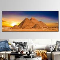 Peizažas Egipto dykuma Piramidė Drobės tapyba Plakatai ir spaudiniai Cuadros Sienų menas Paveikslai Svetainė Namų dekoras Be rėmo 20*40cm