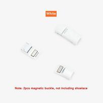 NR.8 Nauji Rainbow Magnetic Lock Batraiščiai Elastingi Be kaklaraiščių Batų raišteliai Sportiniai batų raišteliai Vaikams Suaugusiems tingūs raišteliai Vienas dydis tinka visiems batams White