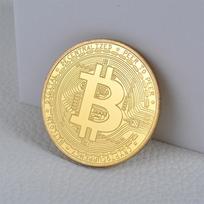 10 vnt paauksuotų Bitcoin proginių monetų kolekcinių monetų meno kolekcijos dovana 10PCS auksas