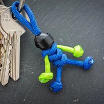Kūrybingas Motociklininkas Minifigūrėlė Kabantis Grandinėlės Virvės Pynimas Raktų Pakabukas Asmenybė Motociklo Šalmas Raktų Aksesuarai mėlyna