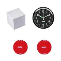 40 mm automobilio laikrodis Šviečiantis skaitmeninis laikrodis Mini automobilio oro ventiliacijos kvarcinis laikrodis Automobilių priedai juoda