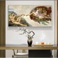 Adomo kūryba, Michelangelo drobės paveikslai ant sienos Meno plakatai ir spaudiniai įžymūs meniniai paveikslėliai gyvenamajam kambariui be rėmelio 20*40cm