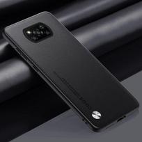 Prabangus PU odinis dėklas, skirtas Xiaomi Poco X3 Pro Matte galinis dangtelis silikono apsauginis telefono dėklas, skirtas Poco X3 NFC X3Pro PocoX3 Coque For Poco X3 juoda