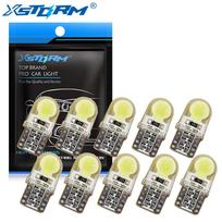 10vnt T10 LED W5W 194 168 COB Led parkavimo lemputė automatinė pleišto klirenso lempa silicio dioksidas Super Bright šaltai balta valstybinio numerio apšvietimas 12V balta