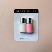 Blakstienų permingas blackwings blakstienų rietėjimas Nr.1 ​​minkštiklis Nr.1 ​​10-15 min., formavimo priemonė Nr.2 10-15 min. white