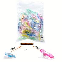 Kūrybiška lagamino pakuotė Tvirtas sujungimas Plastikinis siuvimo spaustukas Padėties nustatymo kraštas Siuvimo spaustukas Biuro spaustukai Krašto tvirtinimo spaustukai Bag 30pcs mixed clips